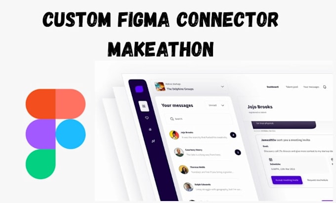 build custom figma connectors, prototype, makeathon