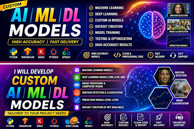 build custom ai machine learning and deep learning models