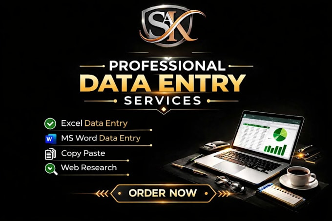 Do accurate data entry copy paste and excel data entry work by Sakshi ...