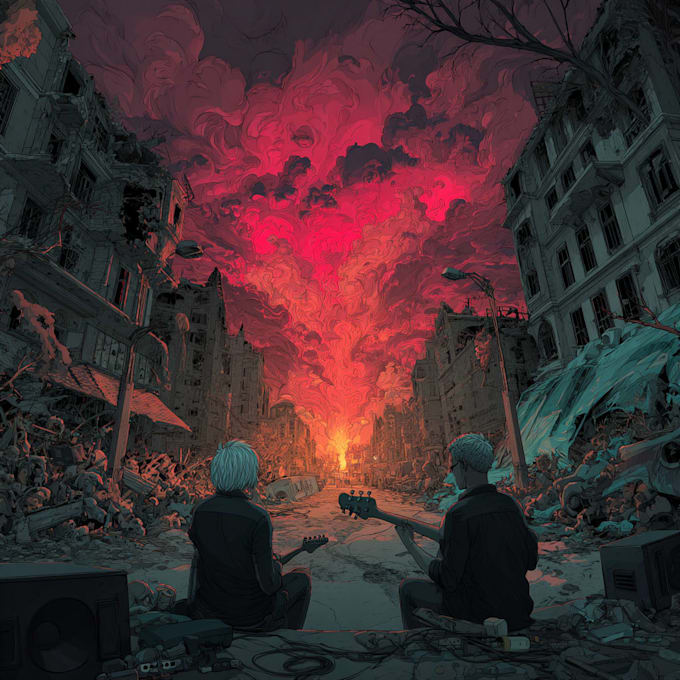 Design your illustrated album cover art or music artwork by Seguooaye ...