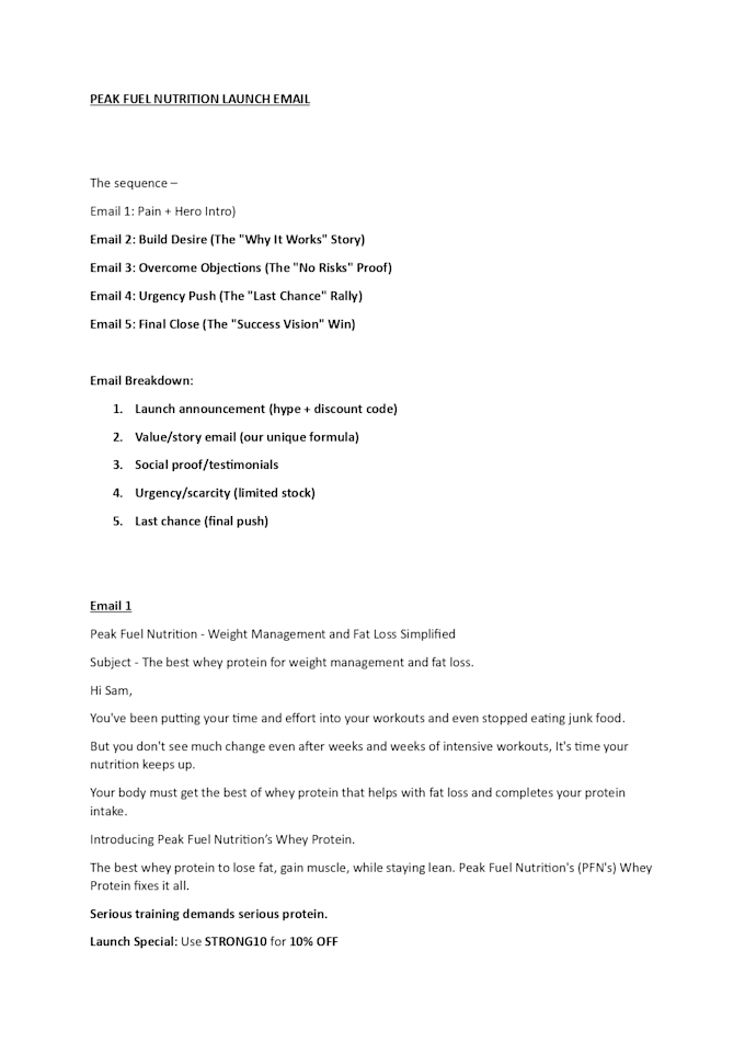 write effective email sequence for your business