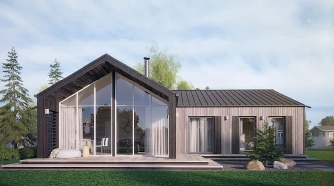 remodel timber frame building,school pavilion,house design,2d barn plan,3drender
