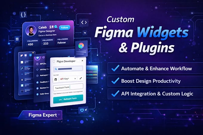 develop custom figma widgets and plugins for your workflow