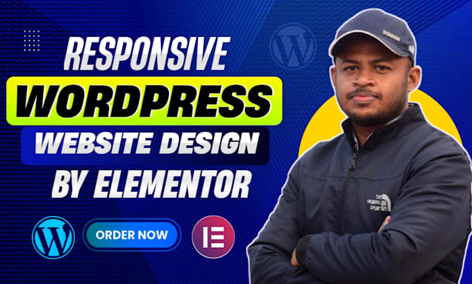 build a responsive wordpress website or landing page with elementor pro