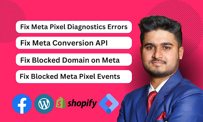 fix meta facebook pixel diagnostics, blocked events, conversion API