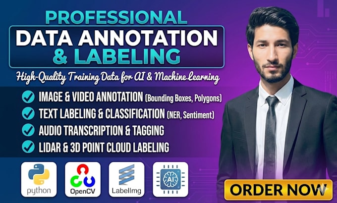 Do data annotation and data labeling of images , text and videos for ai ...
