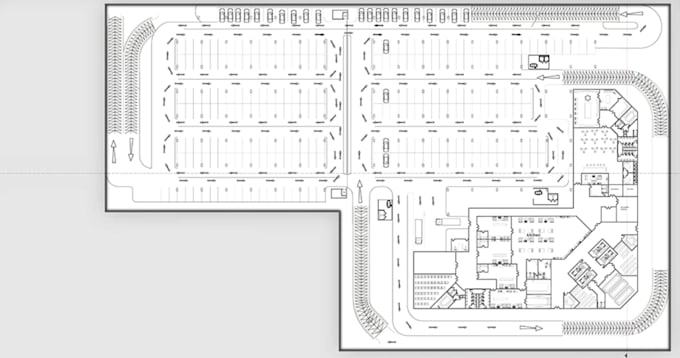 draw 2d landscape site plan,school building map sketch,building structural zone