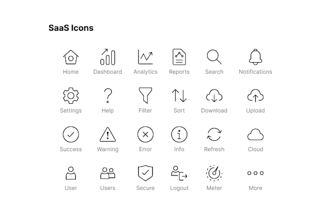 design professional custom icons, line and solid