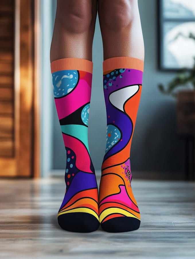 design custom and unique socks design
