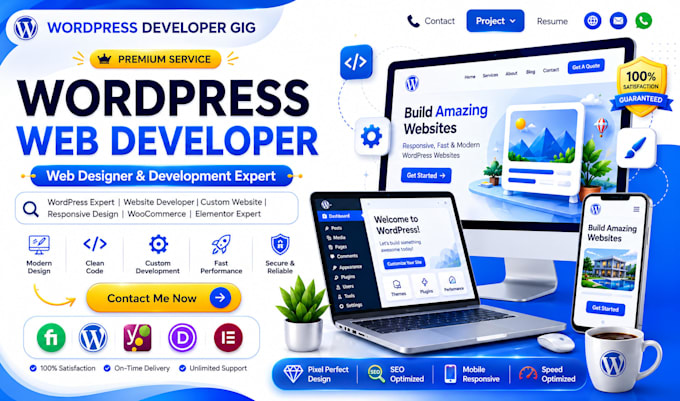 be your wordpress expert to design, develop or redesign a professional website