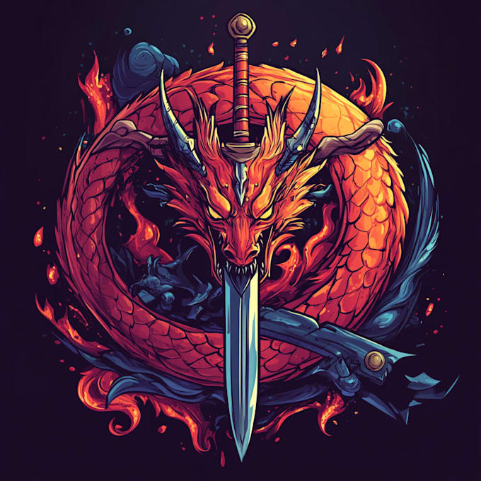 design a custom fantasy, rpg,  game logo