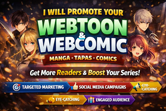promote your webtoon, webcomic promotion, comic, tapas, manga