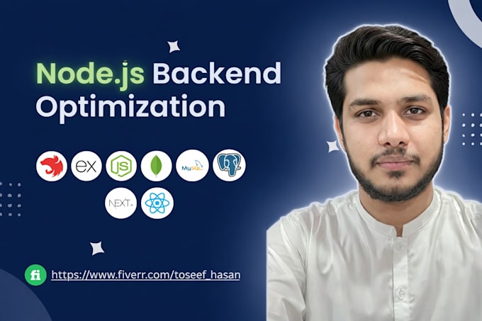 fix and optimize your nodejs API, backend and database performance