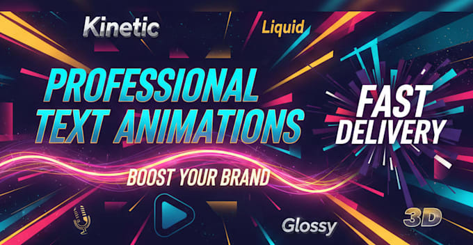 create eye catching typography animation and motion graphics