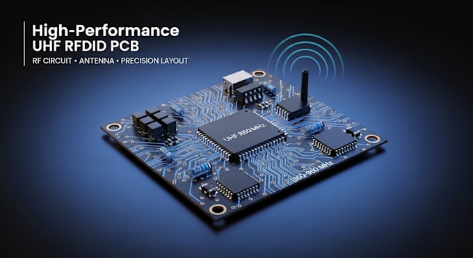 design high performance uhf rfid pcb with rf circuit and antenna
