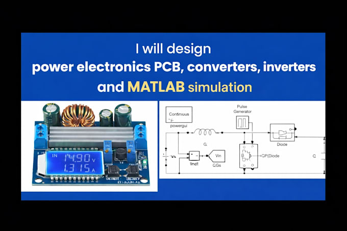 design power electronics pcb converters inverters and matlab simulation