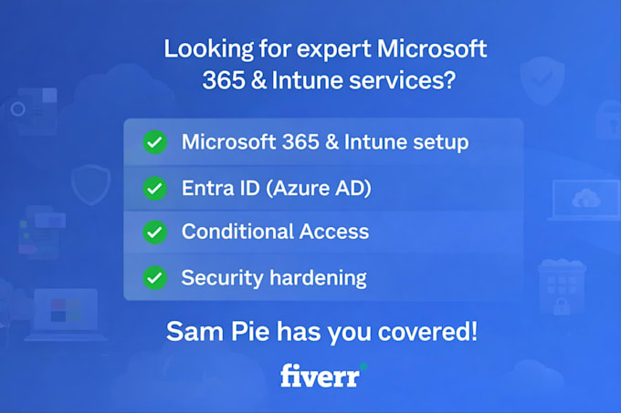 setup and manage microsoft 365, intune and entra id