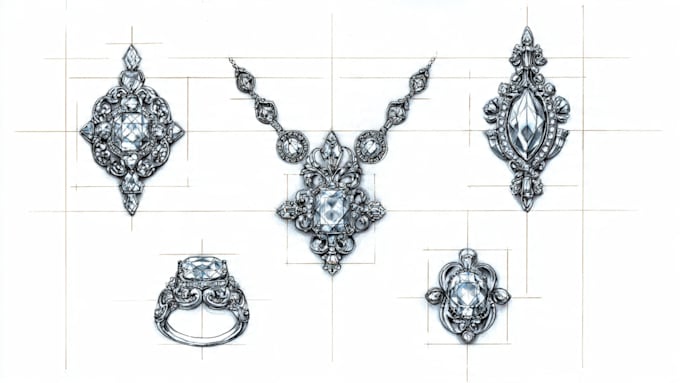 design custom jewelry sketches