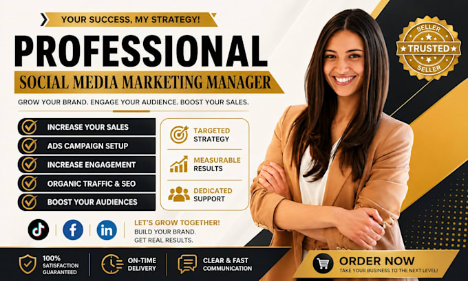 be your facebook linkedin and tiktok ads manager for leads generation