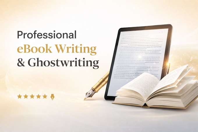 write a professional custom ebook or ghostwrite your book