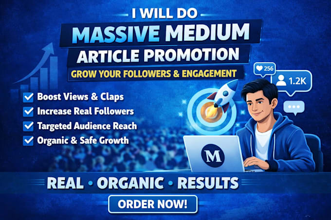 help increase your medium followers and promote  medium profile