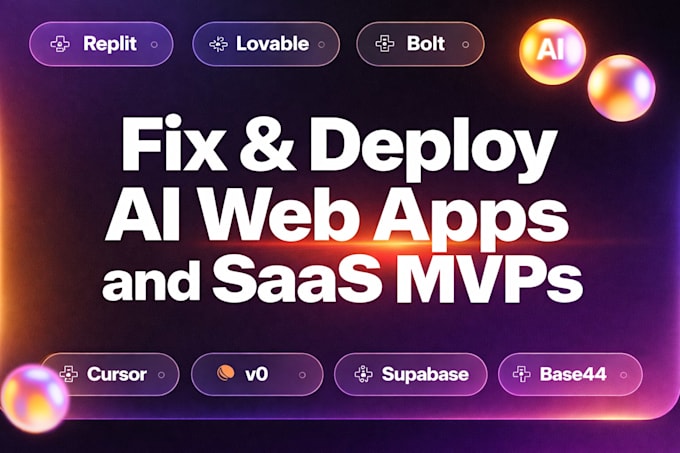 Ai saas mvp using replit lovable bolt v0 cursor supabase for uk and us ...