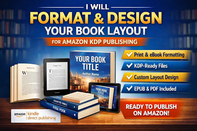 Format and design your book layout for amazon kdp publishing by Vivian ...