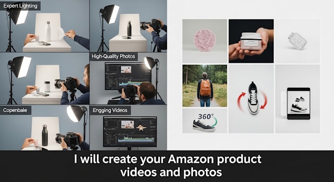 create high quality images and video ads for amazon product