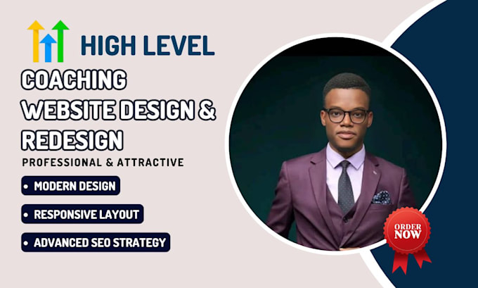 design gohighlevel coaching website coaching website design website redesign