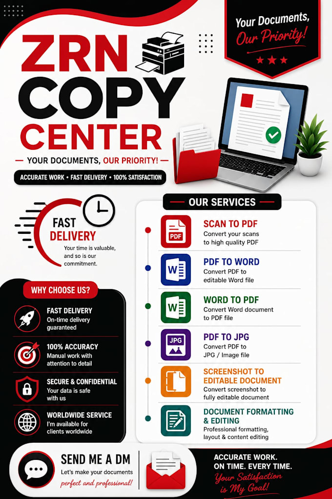 professional document conversion and design services
