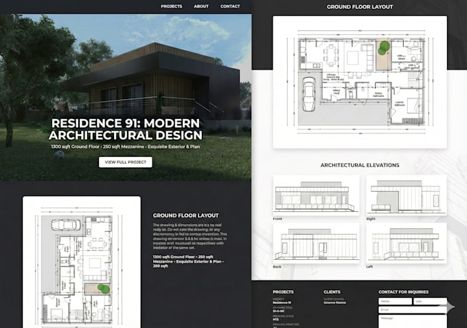 create architect grade plans and cinematic renders