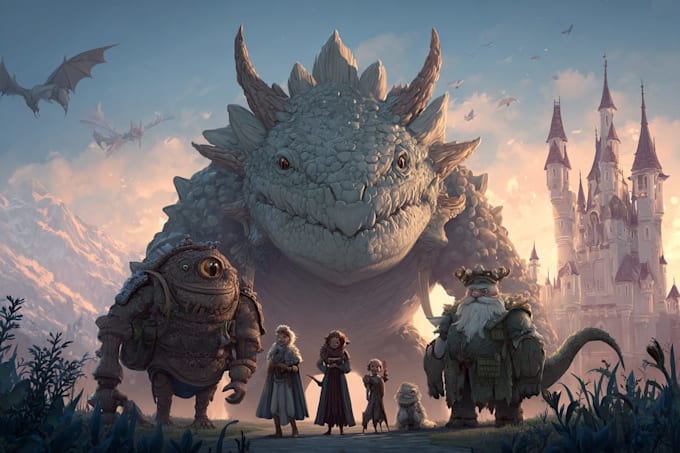 draw monster, fantasy, dnd character