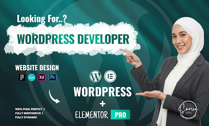 convert figma to wordpress PSD xd canva to elementor website