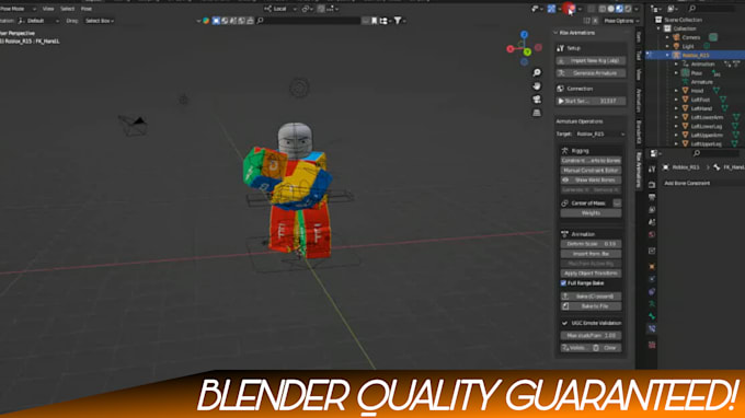 make a 3d custom roblox animation for you
