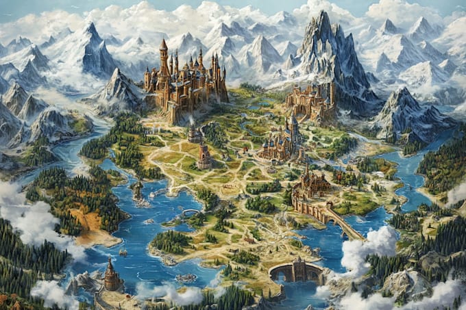 create a fantasy map for you