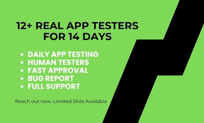 provide 12 testers closed testing 20 testers google play mobile app 12 app test