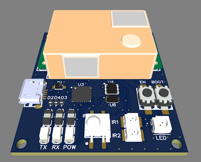 design multilayer high speed esp32, arduino embedded system pcb for your project