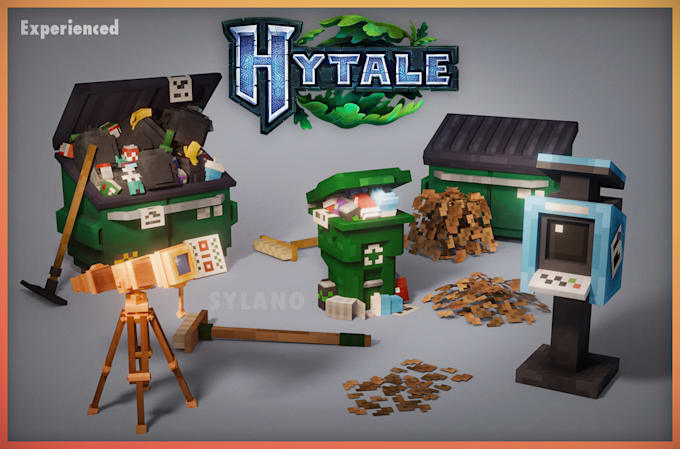 create hytale 3d models