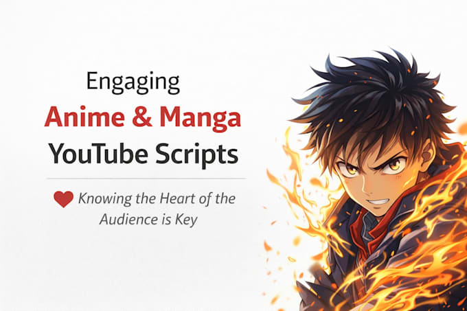 Real Manga Script Write engaging anime, manga, and cartoon youtube video scripts by Josh ...