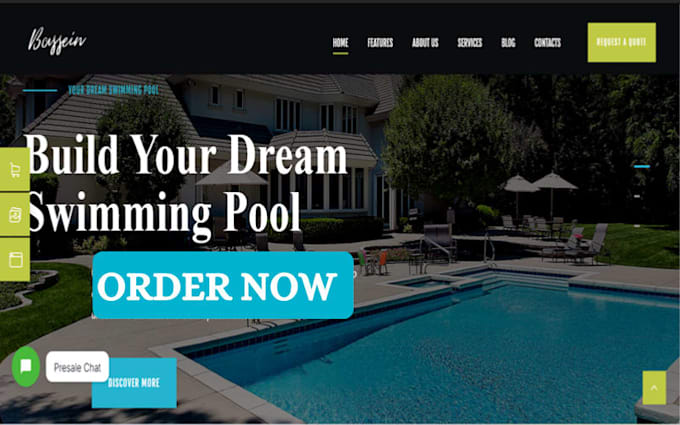 design swimming pool website pool contractor website wix pool builder website