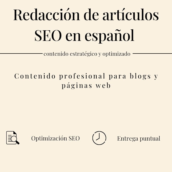 write content in spanish and create canva designs