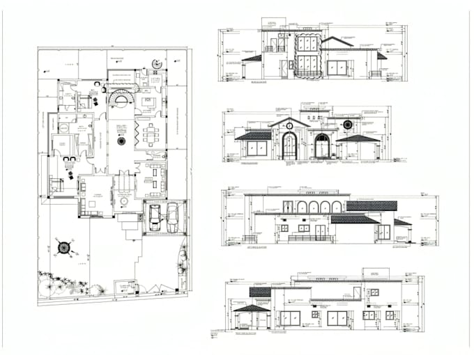 2d drafting house blueprints autocad architectural drafting architect ...