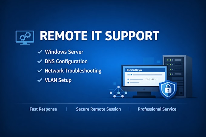 remote IT support for windows and network issues