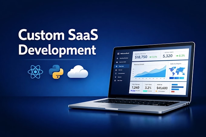 develop your custom saas web application with react and python