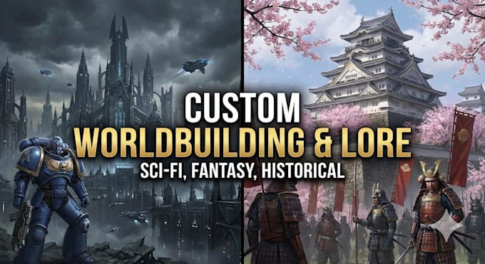 write detailed worldbuilding and lore for your project