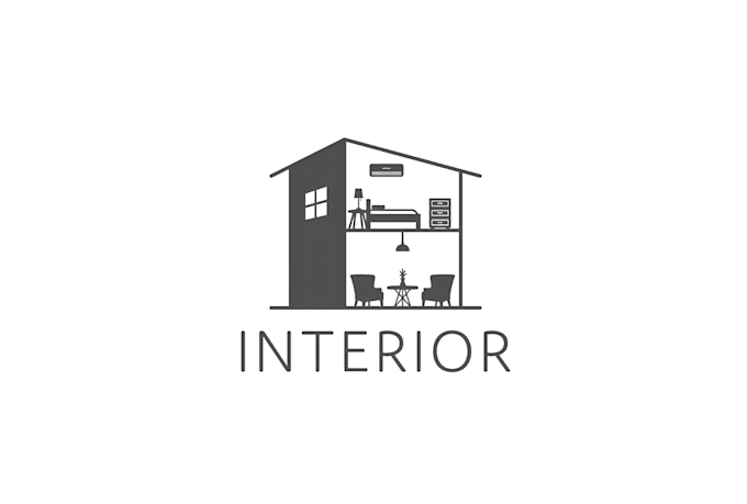 do unique interior, architecture, construction logo design