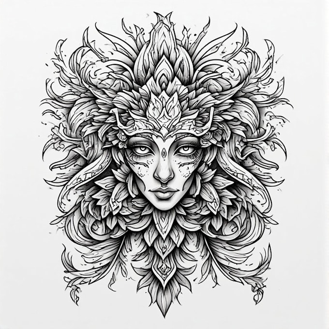 draw handcrafted tribal tattoo designs