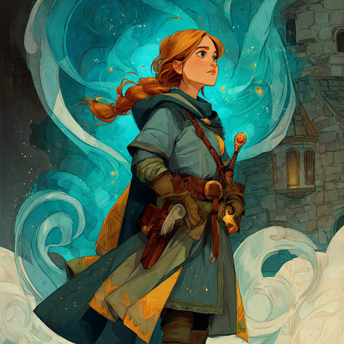 Draw a fantasy character or concept art for you by Zicessu | Fiverr