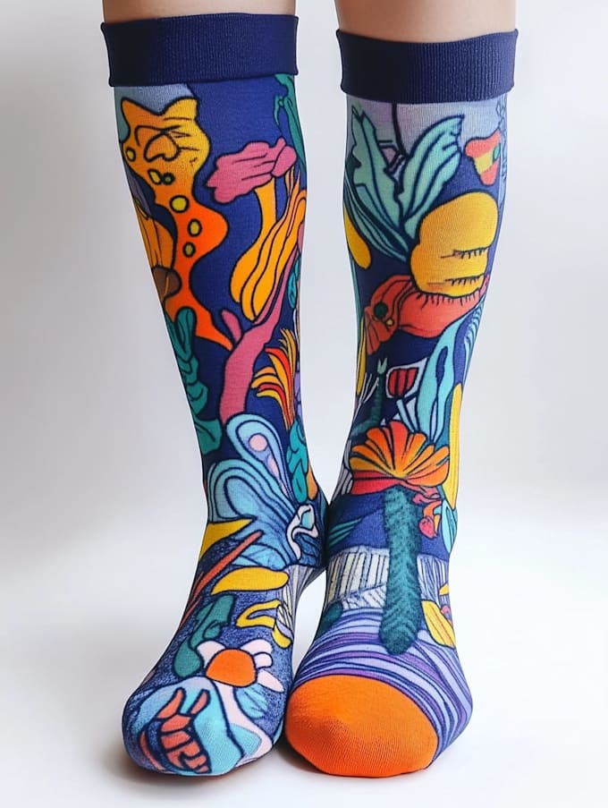 design custom and unique socks design