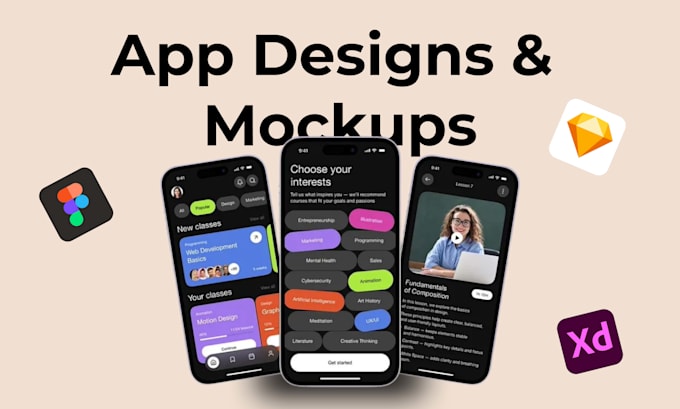 Do mobile app ui ux design in figma by Kavindu2k | Fiverr